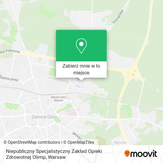 Mapa Niepubliczny Specjalistyczny Zakład Opieki Zdrowotnej Olimp