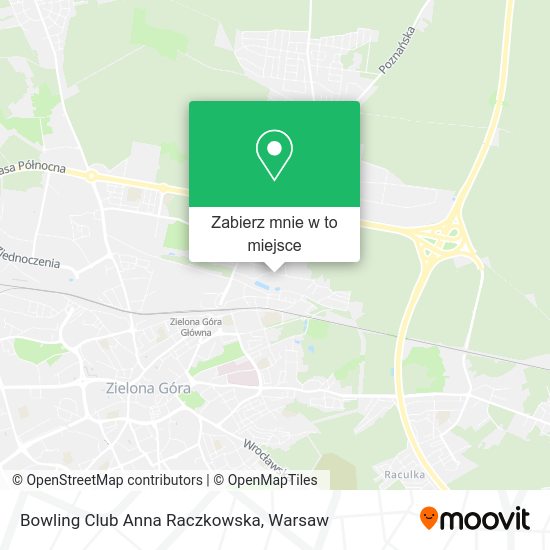 Mapa Bowling Club Anna Raczkowska