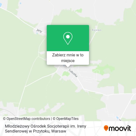 Mapa Młodzieżowy Ośrodek Socjoterapii im. Ireny Sendlerowej w Przytoku