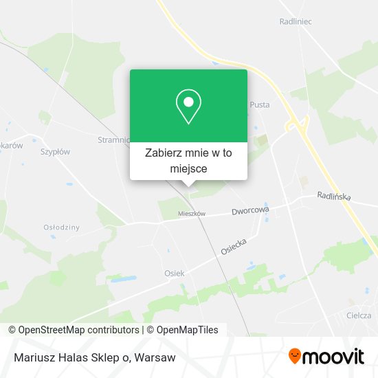 Mapa Mariusz Halas Sklep o