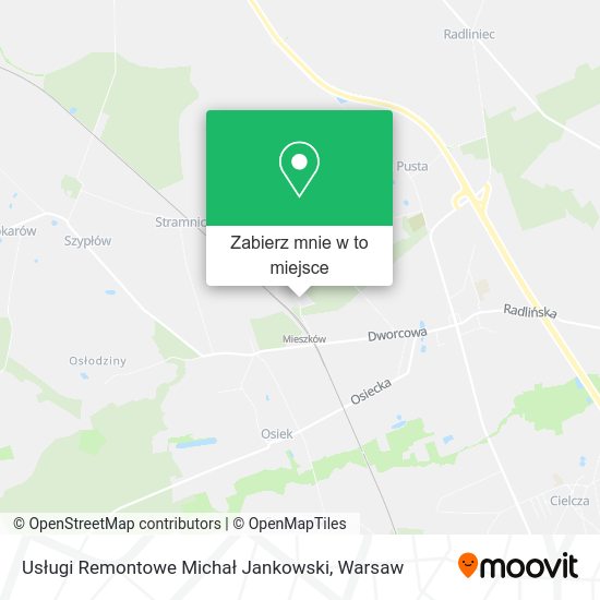 Mapa Usługi Remontowe Michał Jankowski