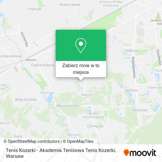 Mapa Tenis Kozerki - Akademia Tenisowa Tenis Kozerki