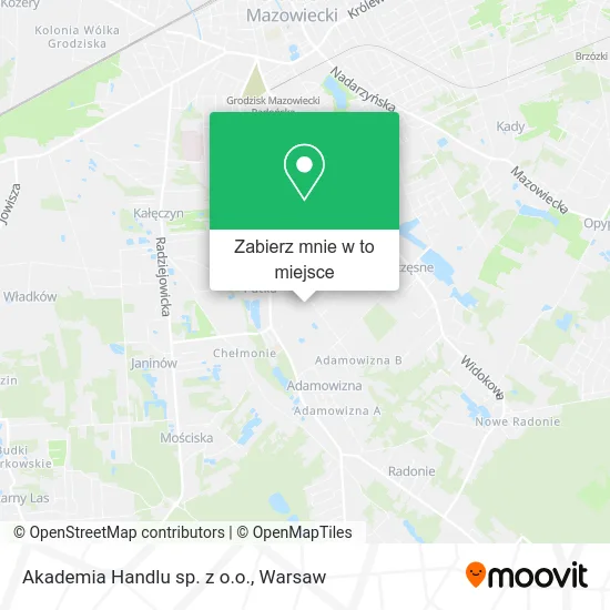 Mapa Akademia Handlu sp. z o.o.