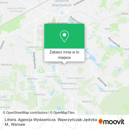 Mapa Littera. Agencja Wydawnicza. Wawrzyńczak-Jędryka M.