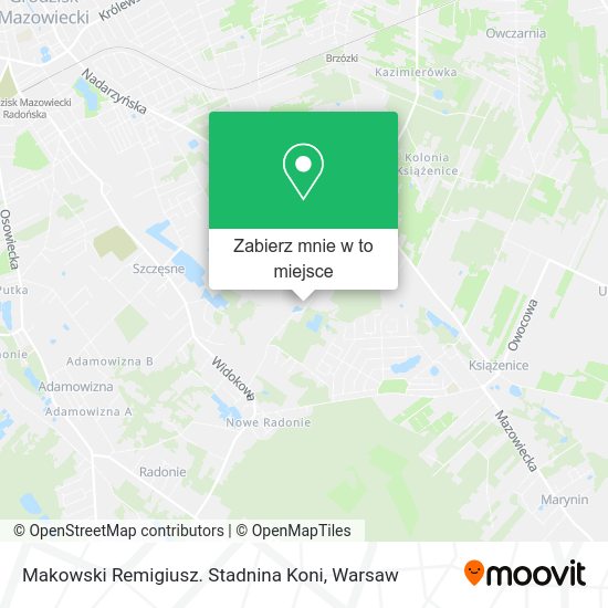 Mapa Makowski Remigiusz. Stadnina Koni