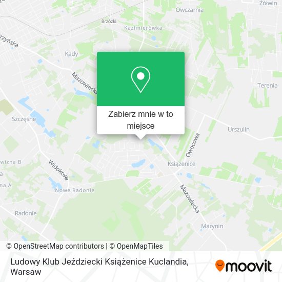 Mapa Ludowy Klub Jeździecki Książenice Kuclandia