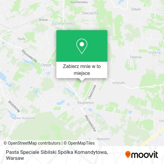 Mapa Pasta Speciale Sibilski Spółka Komandytowa