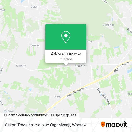 Mapa Gekon Trade sp. z o.o. w Organizacji