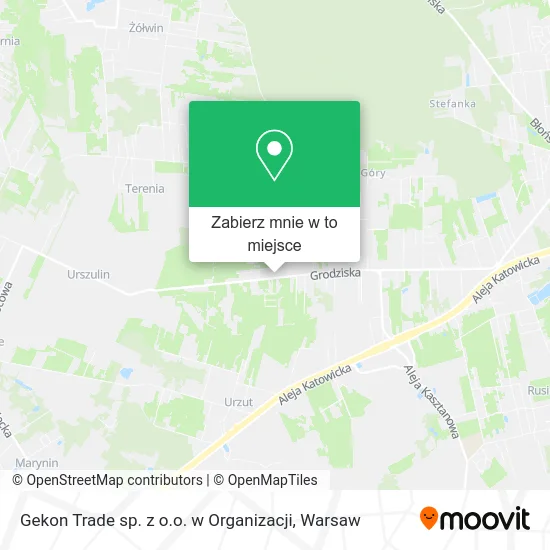 Mapa Gekon Trade sp. z o.o. w Organizacji