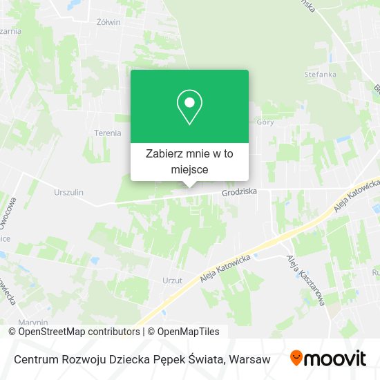 Mapa Centrum Rozwoju Dziecka Pępek Świata