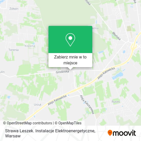 Mapa Strawa Leszek. Instalacje Elektroenergetyczne