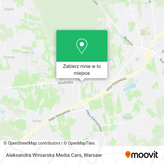 Mapa Aleksandra Winiarska Media Cars