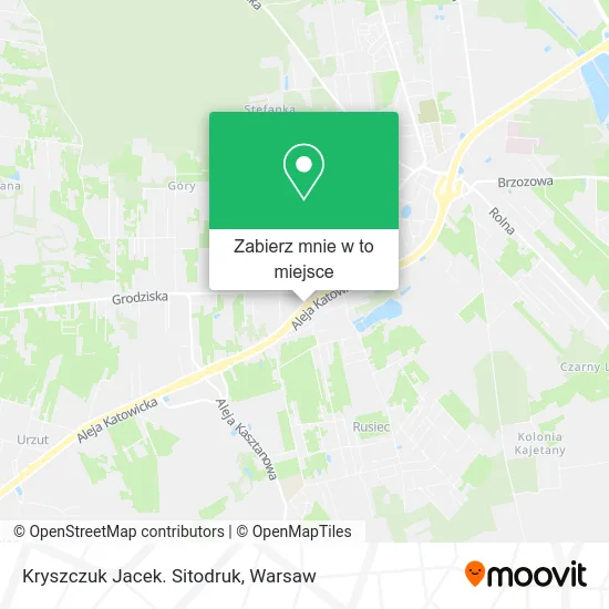 Mapa Kryszczuk Jacek. Sitodruk
