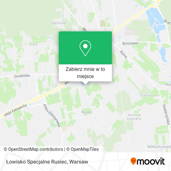 Mapa Łowisko Specjalne Rusiec