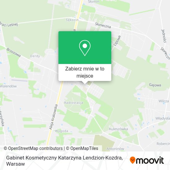 Mapa Gabinet Kosmetyczny Katarzyna Lendzion-Kozdra