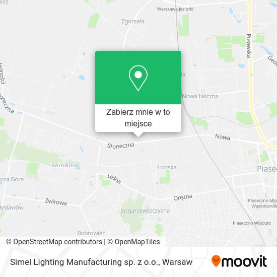 Mapa Simel Lighting Manufacturing sp. z o.o.