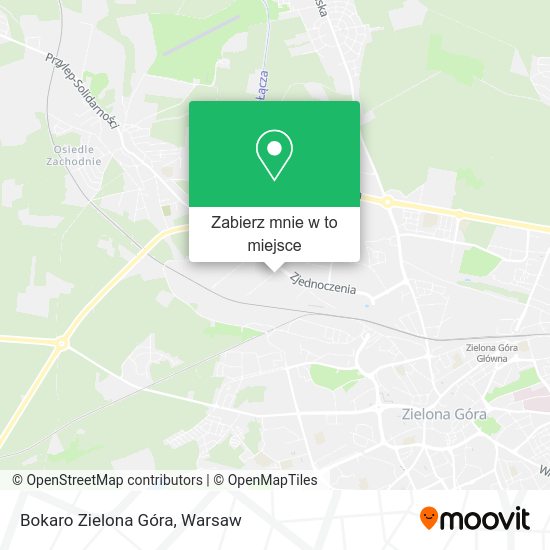 Mapa Bokaro Zielona Góra