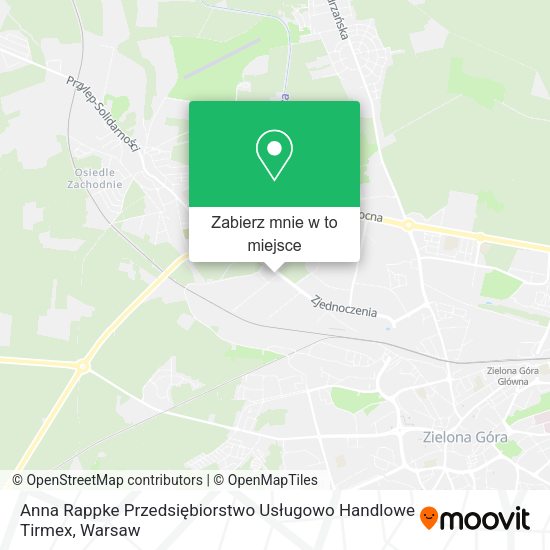 Mapa Anna Rappke Przedsiębiorstwo Usługowo Handlowe Tirmex