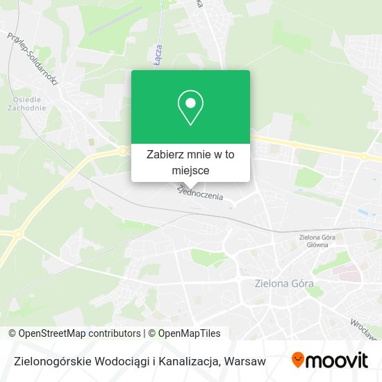 Mapa Zielonogórskie Wodociągi i Kanalizacja