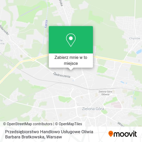 Mapa Przedsiębiorstwo Handlowo Usługowe Oliwia Barbara Bratkowska