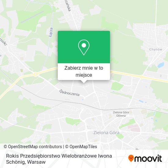 Mapa Rokis Przedsiębiorstwo Wielobranżowe Iwona Schönig