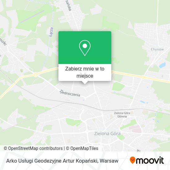 Mapa Arko Usługi Geodezyjne Artur Kopański