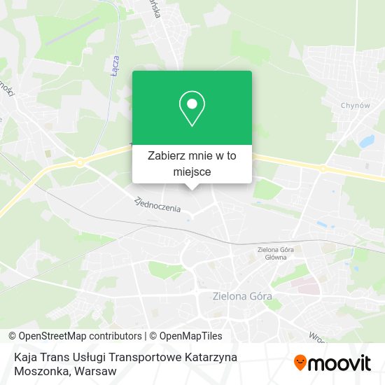 Mapa Kaja Trans Usługi Transportowe Katarzyna Moszonka