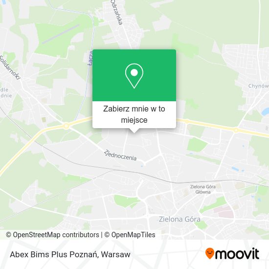 Mapa Abex Bims Plus Poznań