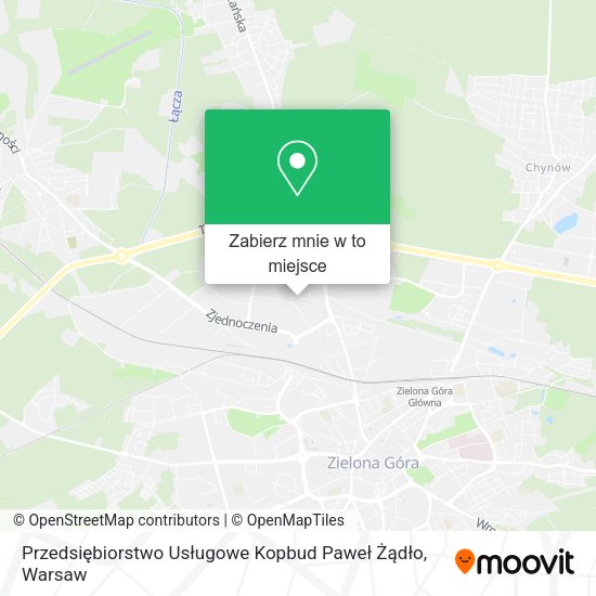 Mapa Przedsiębiorstwo Usługowe Kopbud Paweł Żądło