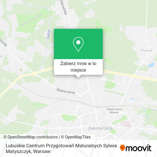 Mapa Lubuskie Centrum Przygotowań Maturalnych Sylwia Matyszczyk