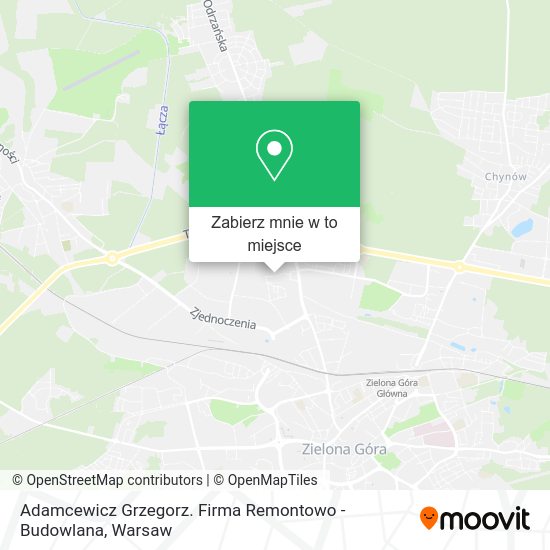 Mapa Adamcewicz Grzegorz. Firma Remontowo - Budowlana