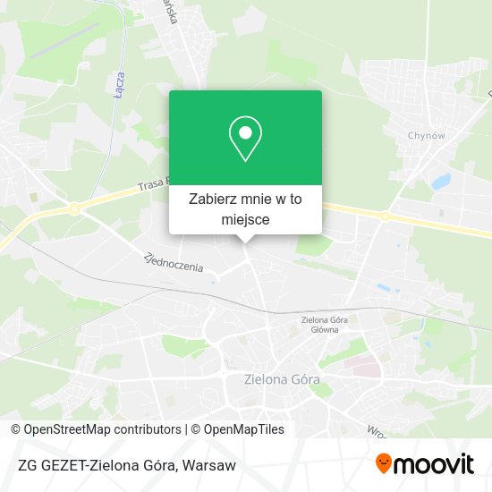 Mapa ZG GEZET-Zielona Góra