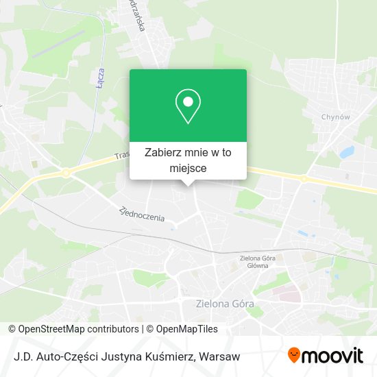 Mapa J.D. Auto-Części Justyna Kuśmierz