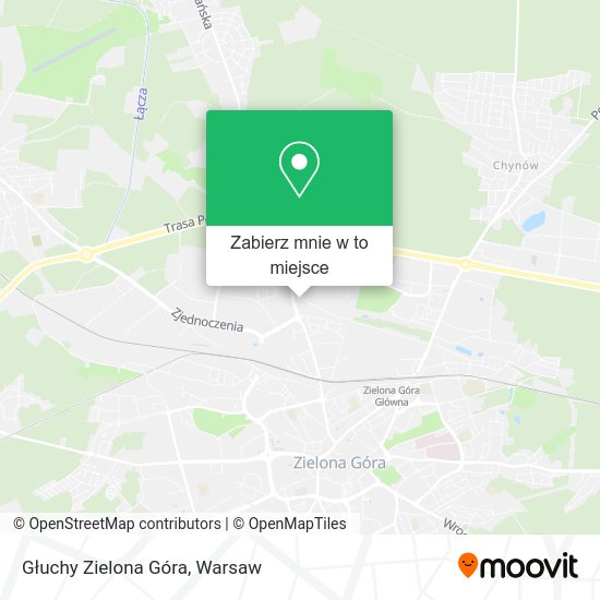 Mapa Głuchy Zielona Góra