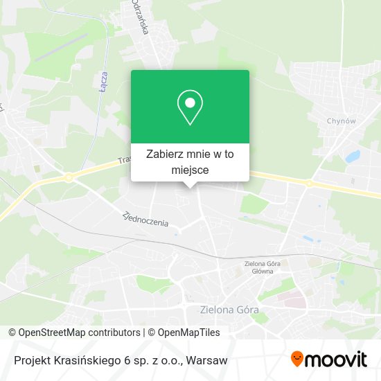 Mapa Projekt Krasińskiego 6 sp. z o.o.