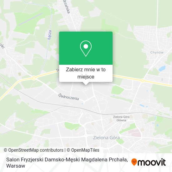 Mapa Salon Fryzjerski Damsko-Męski Magdalena Prchała