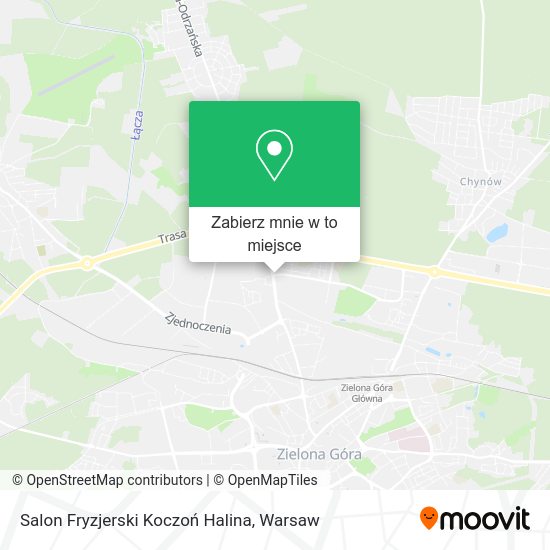 Mapa Salon Fryzjerski Koczoń Halina