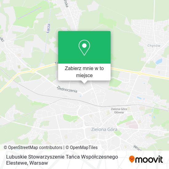 Mapa Lubuskie Stowarzyszenie Tańca Współczesnego Elestewe