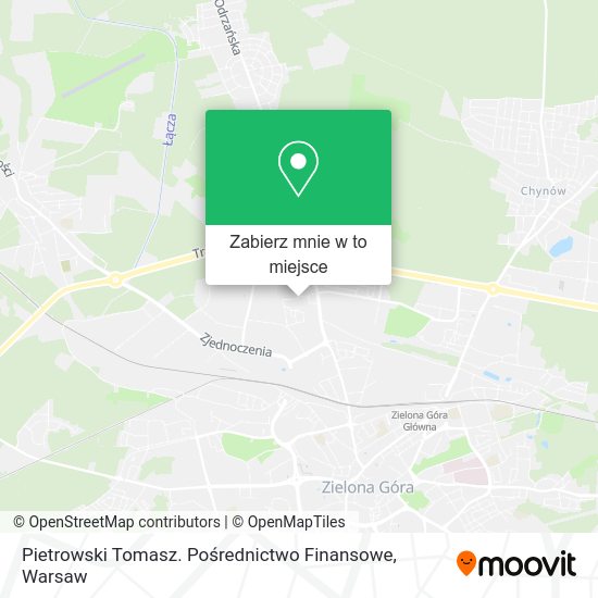 Mapa Pietrowski Tomasz. Pośrednictwo Finansowe