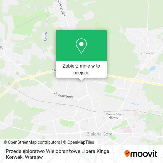 Mapa Przedsiębiorstwo Wielobranżowe Libera Kinga Korwek