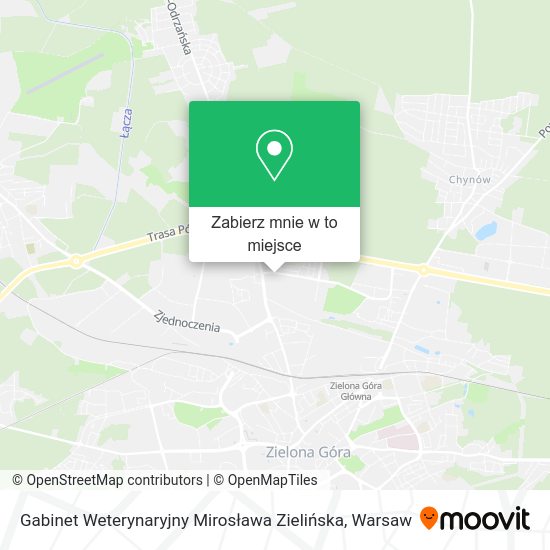 Mapa Gabinet Weterynaryjny Mirosława Zielińska