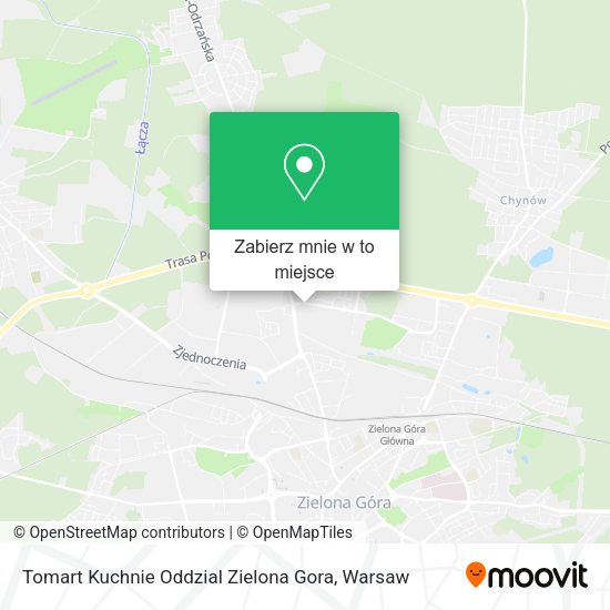 Mapa Tomart Kuchnie Oddzial Zielona Gora