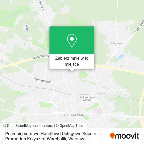 Mapa Przedsiębiorstwo Handlowo Usługowe Soccer Promotion Krzysztof Warcholik