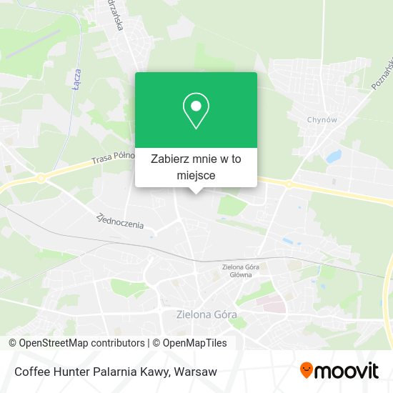 Mapa Coffee Hunter Palarnia Kawy