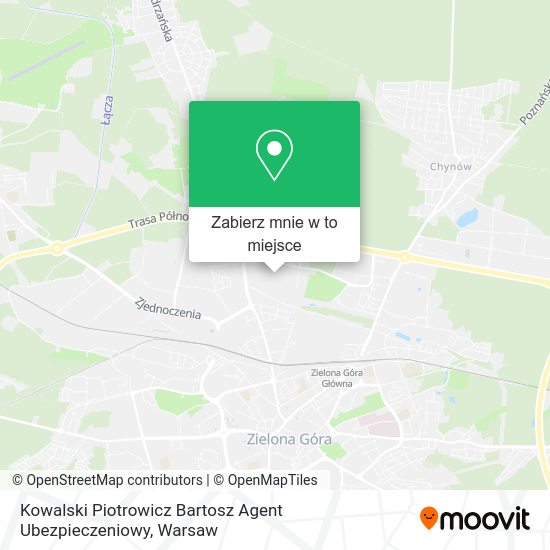 Mapa Kowalski Piotrowicz Bartosz Agent Ubezpieczeniowy