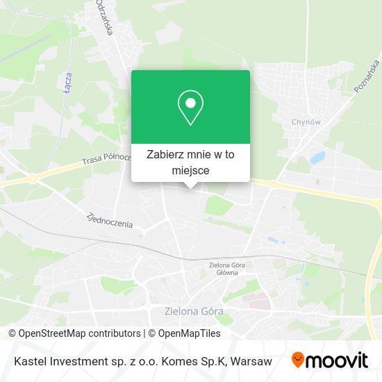 Mapa Kastel Investment sp. z o.o. Komes Sp.K