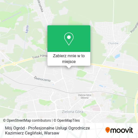 Mapa Mój Ogród - Profesjonalne Usługi Ogrodnicze Kazimierz Cegliński