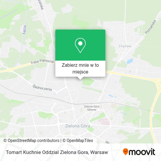 Mapa Tomart Kuchnie Oddzial Zielona Gora