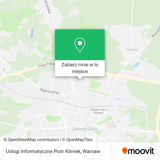 Mapa Usługi Informatyczne Piotr Klimek