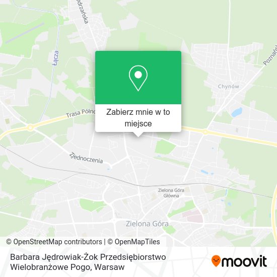 Mapa Barbara Jędrowiak-Żok Przedsiębiorstwo Wielobranżowe Pogo